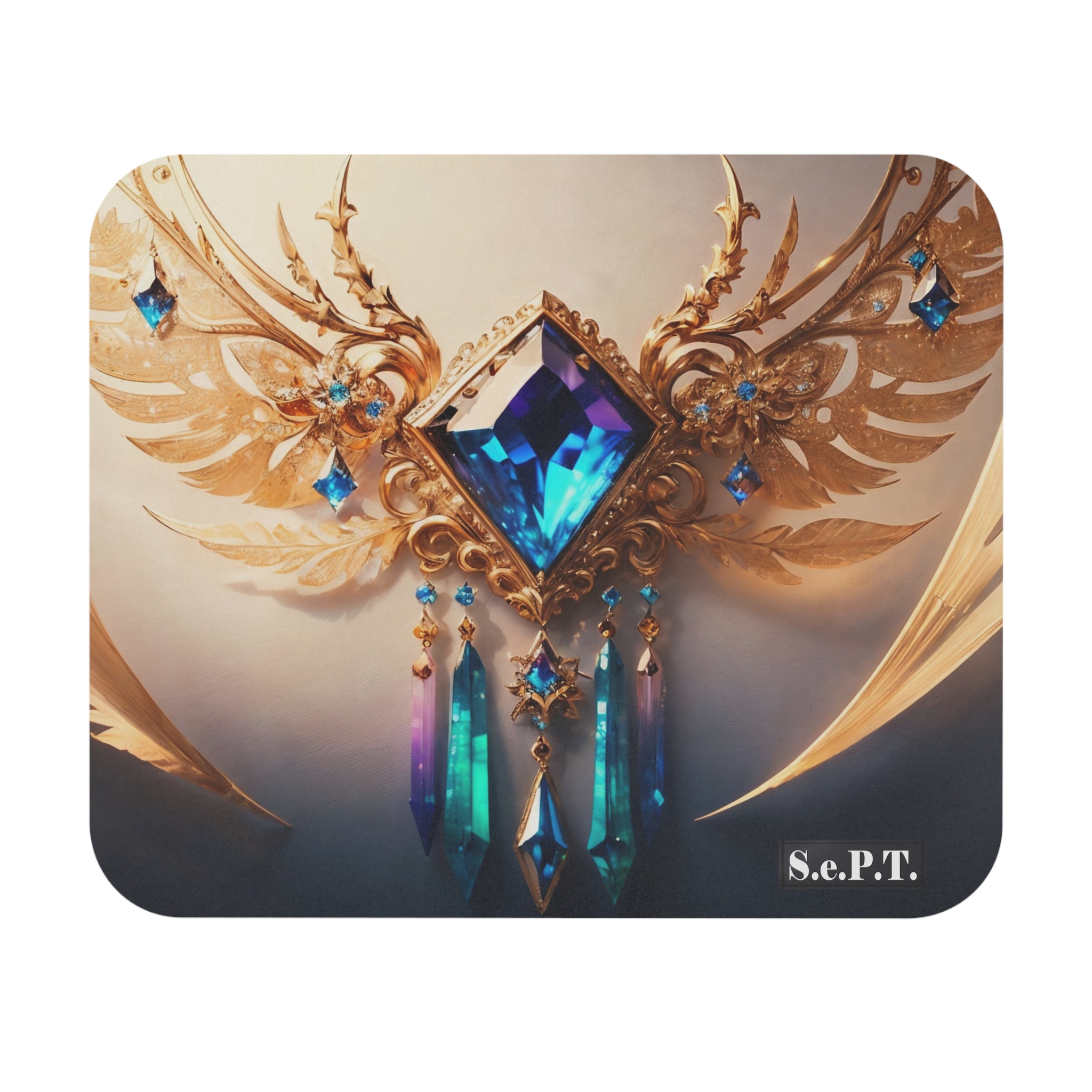 Sapphire Bling Jewelled - Mouse Pad - (S.e.P.T.)