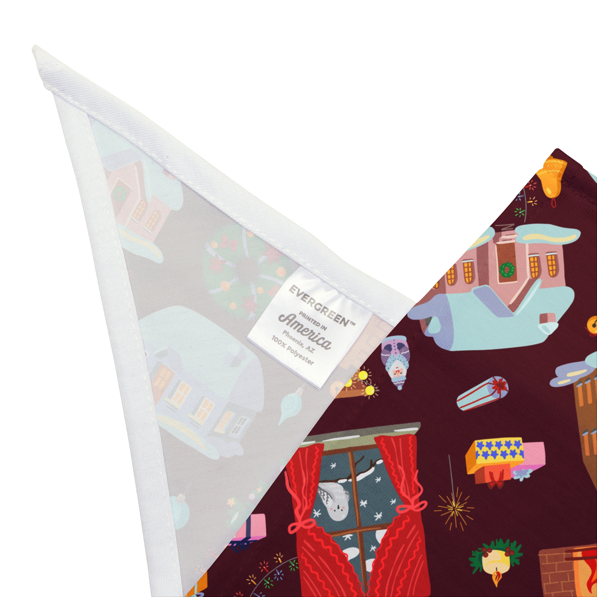 Cozy Christmas Village Holiday Dog Pet Bandana - (S.e.P.T.) - Image 4