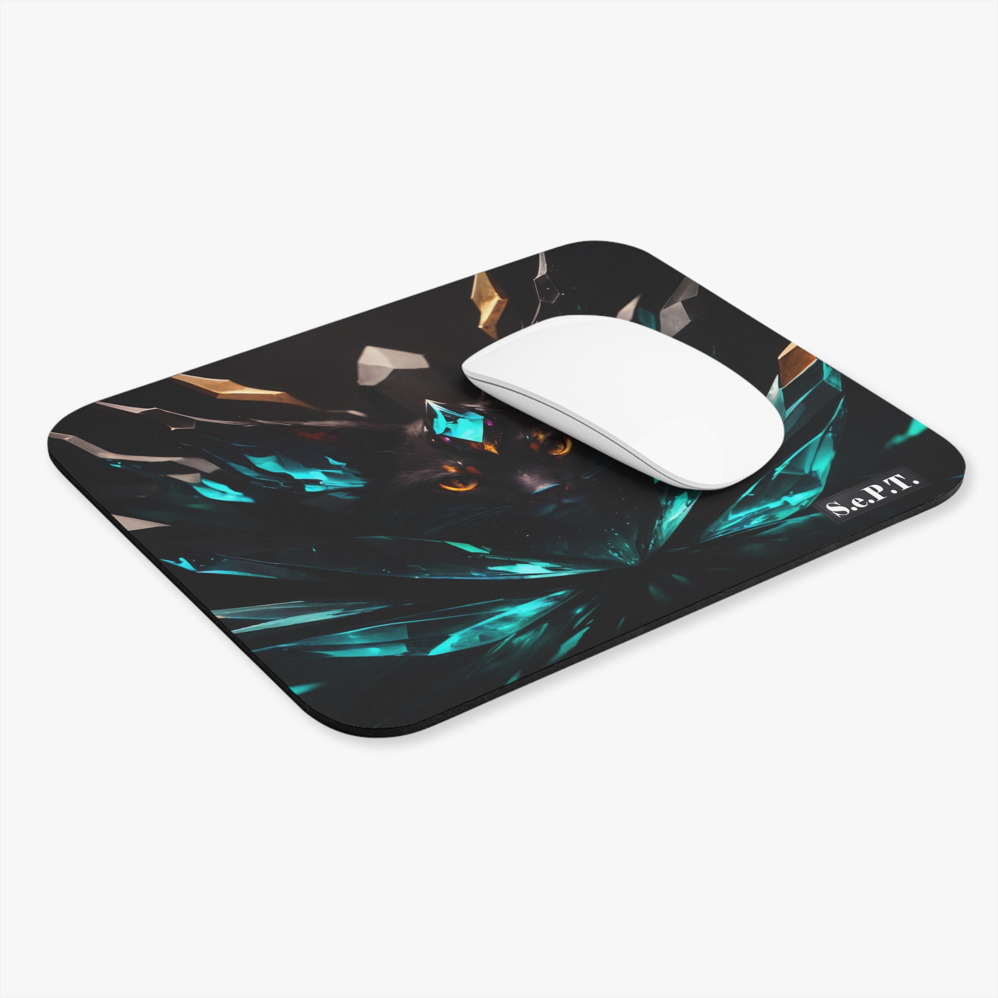 Jewelled Black Cat - Mouse Pad - (S.e.P.T.) - Image 3