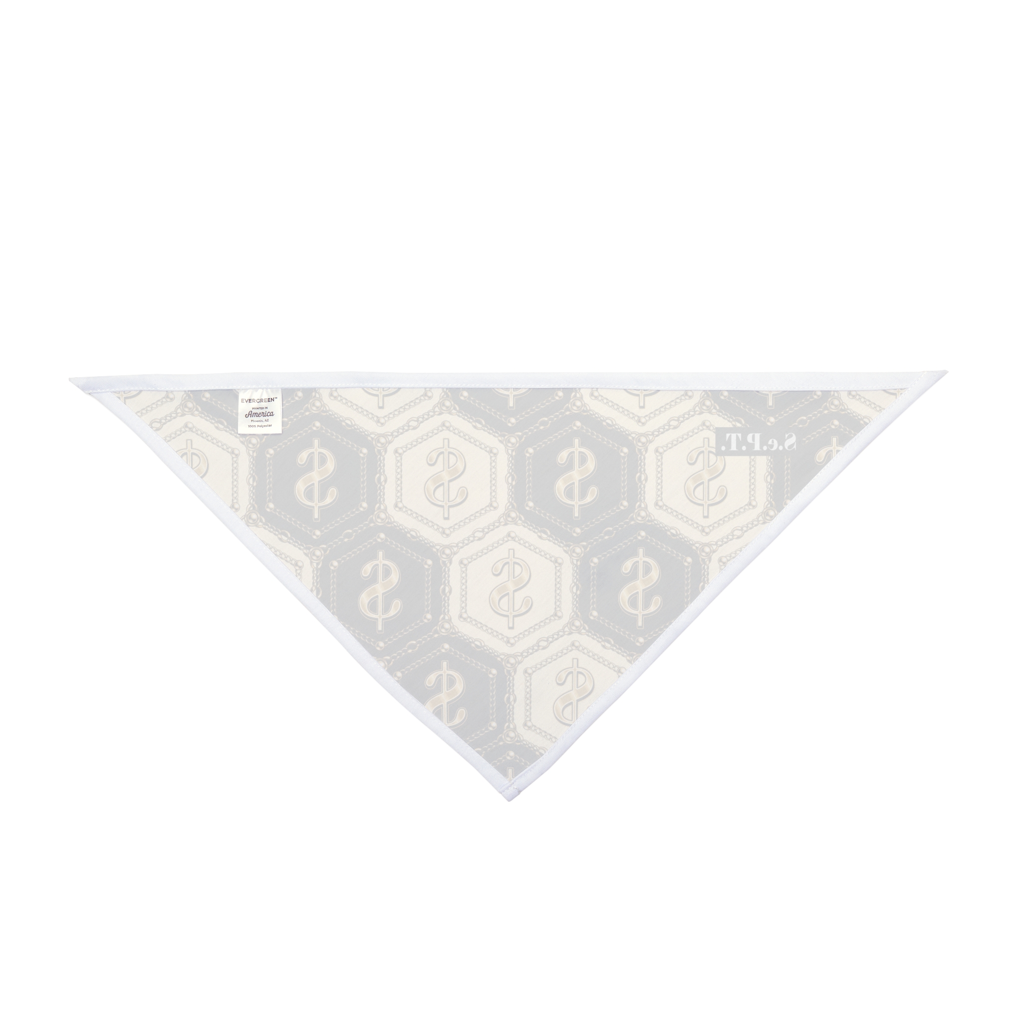 Honeycomb Dollar Sign Tile Pattern Pet Bandana - (S.e.P.T.) - Image 2