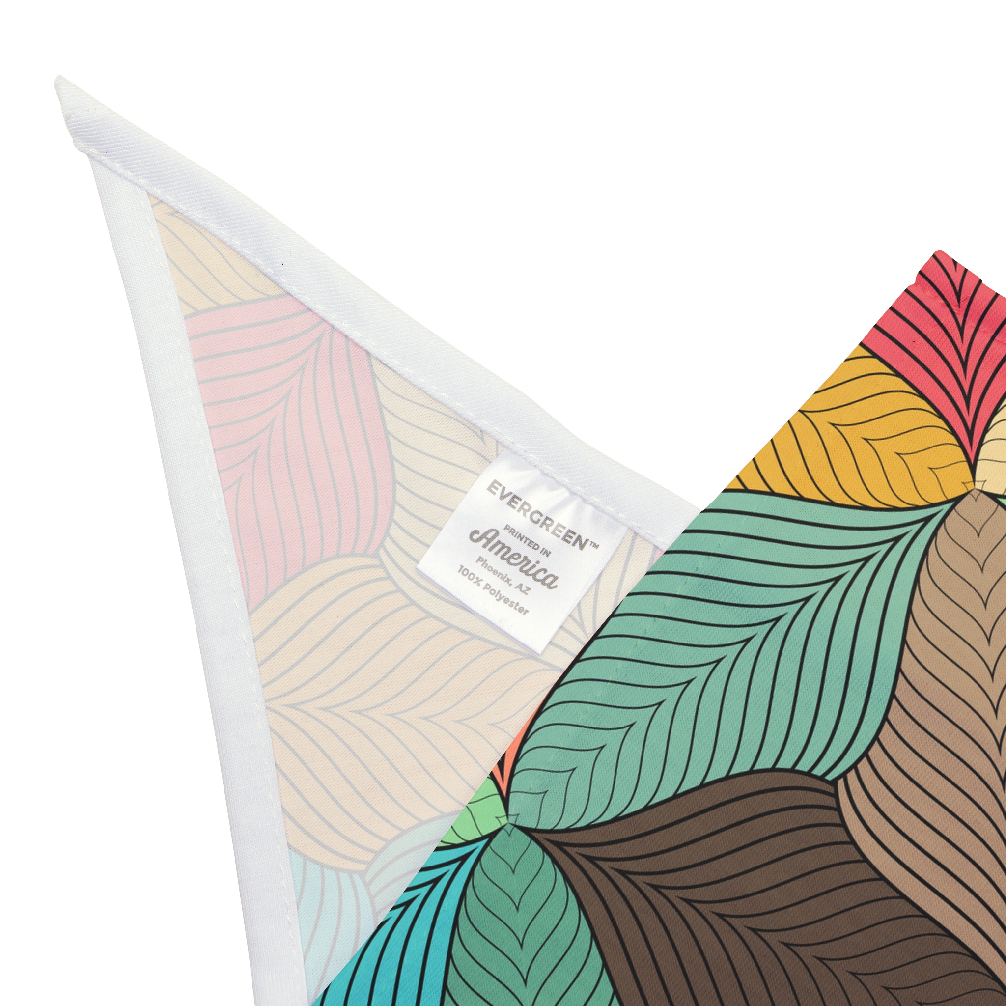 Mid-Century Modern Wavy Abstract Print #2 Dog Pet Bandana - (S.e.P.T.™) - Image 4