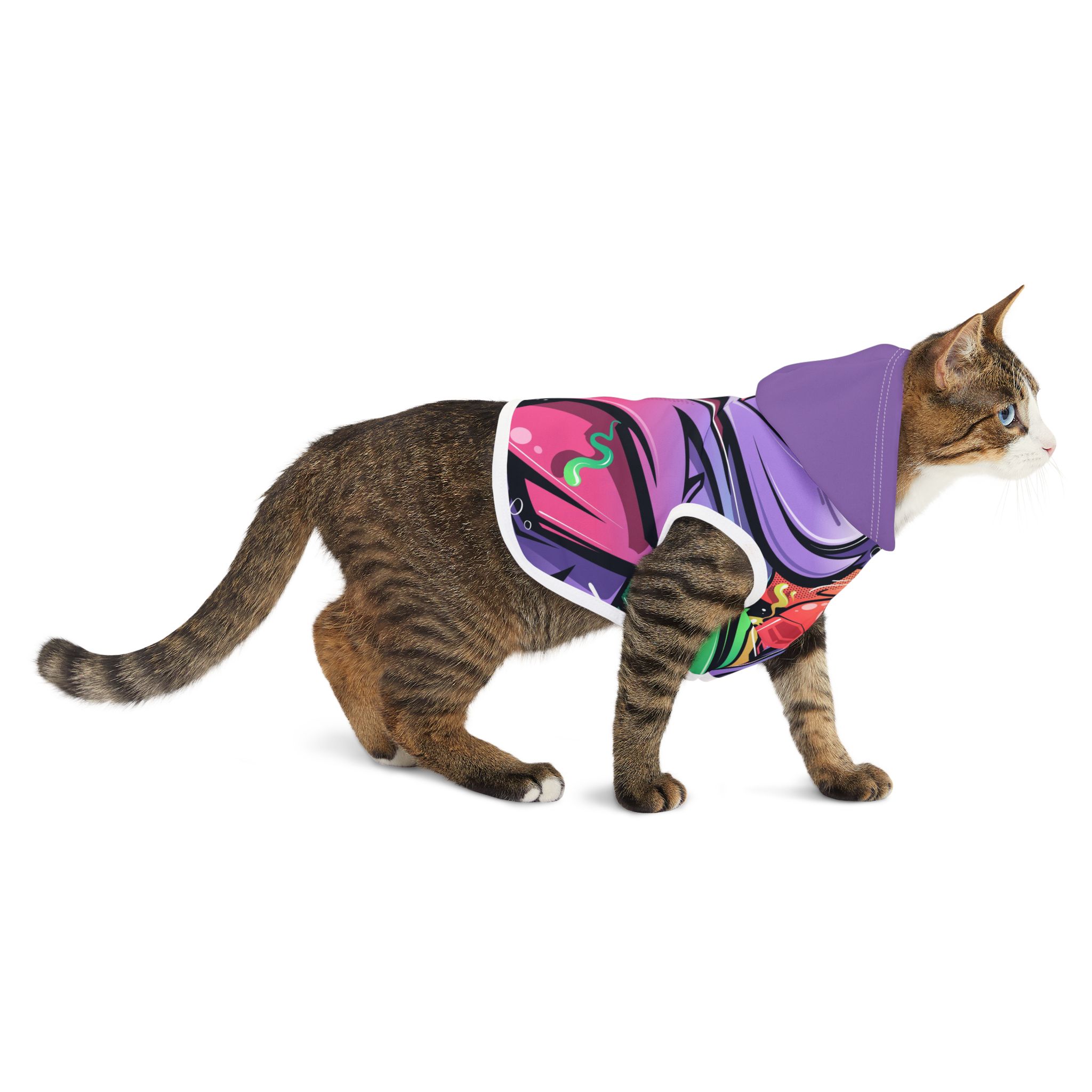Fresh Tag Graffiti Pet Hoodie - (S.e.P.T.) - Image 6