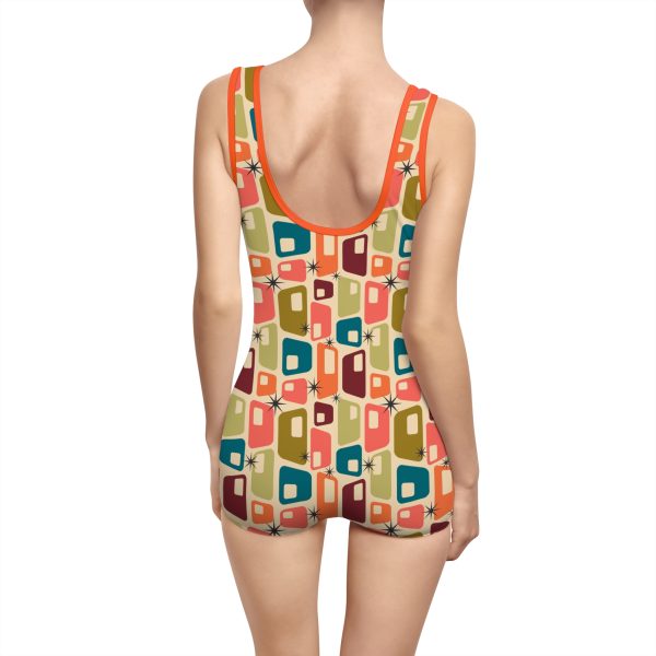 Mid-Century Modern Women's Vintage Swimsuit (AOP) - Image 2