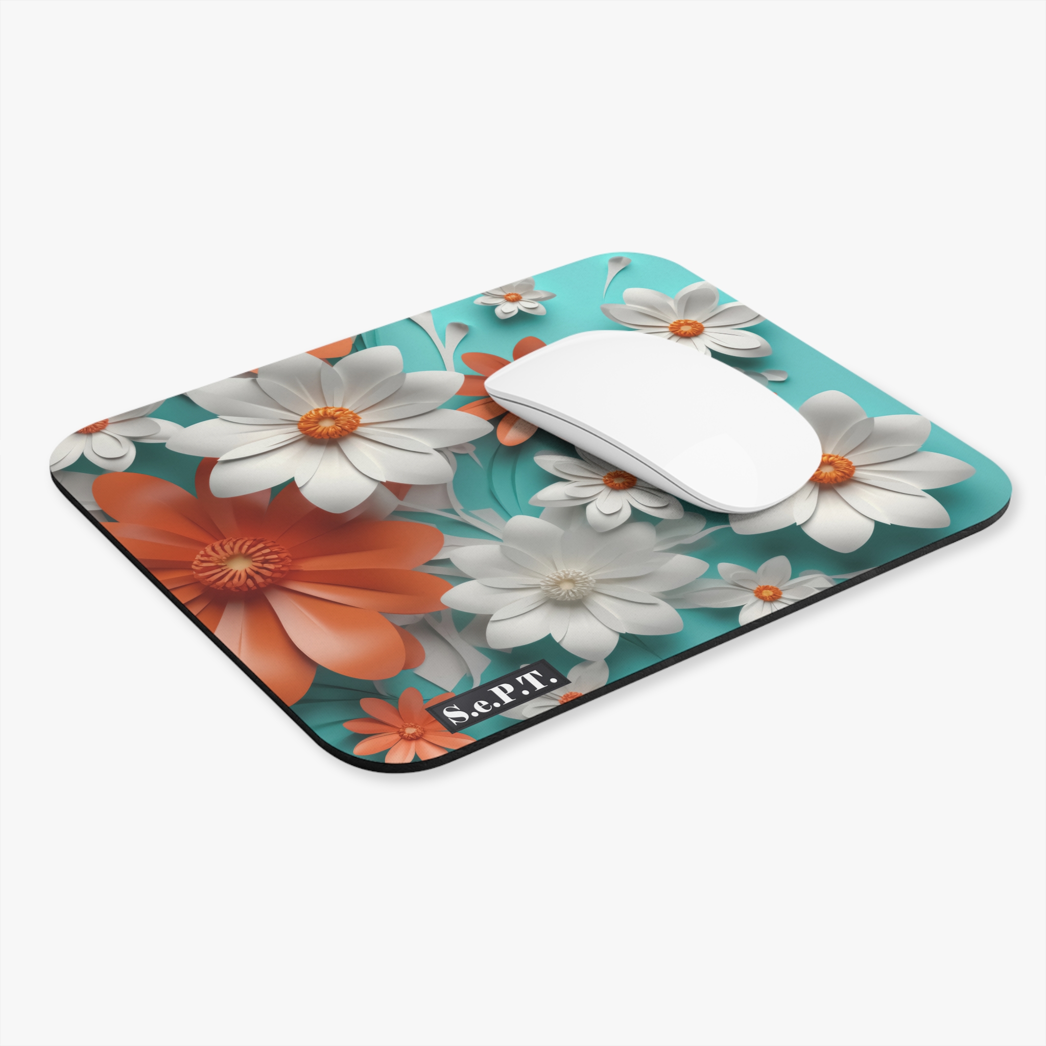 Floral Flowers (Design 31) - Mouse Pad - (S.e.P.T.™) - Image 3