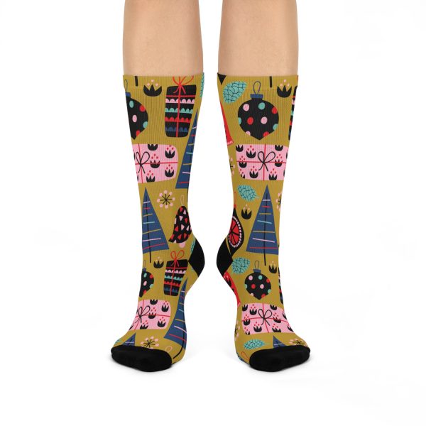 Holiday Cheer (Design #3)  Cushioned Crew Socks