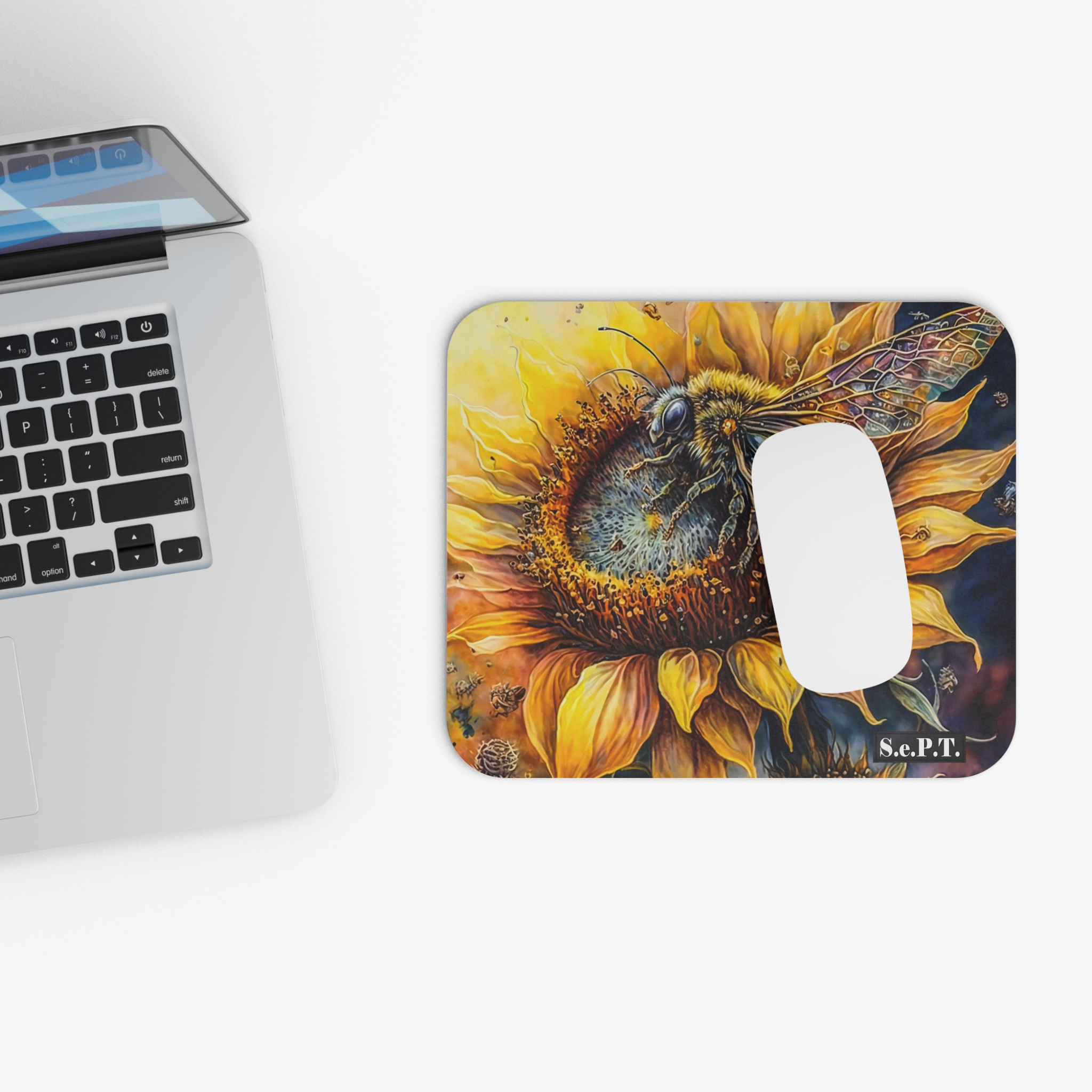 Bumble Bee (Design 2) - 9x8 Mouse Pad - (S.e.P.T.™) - Image 4