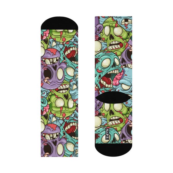 Brain Freeze! Cartoon Zombie Cushioned Crew Socks (S.e.P.T.) - Image 5