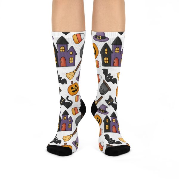 Spooky Cute Halloween (Design 2) Cushioned Crew Socks