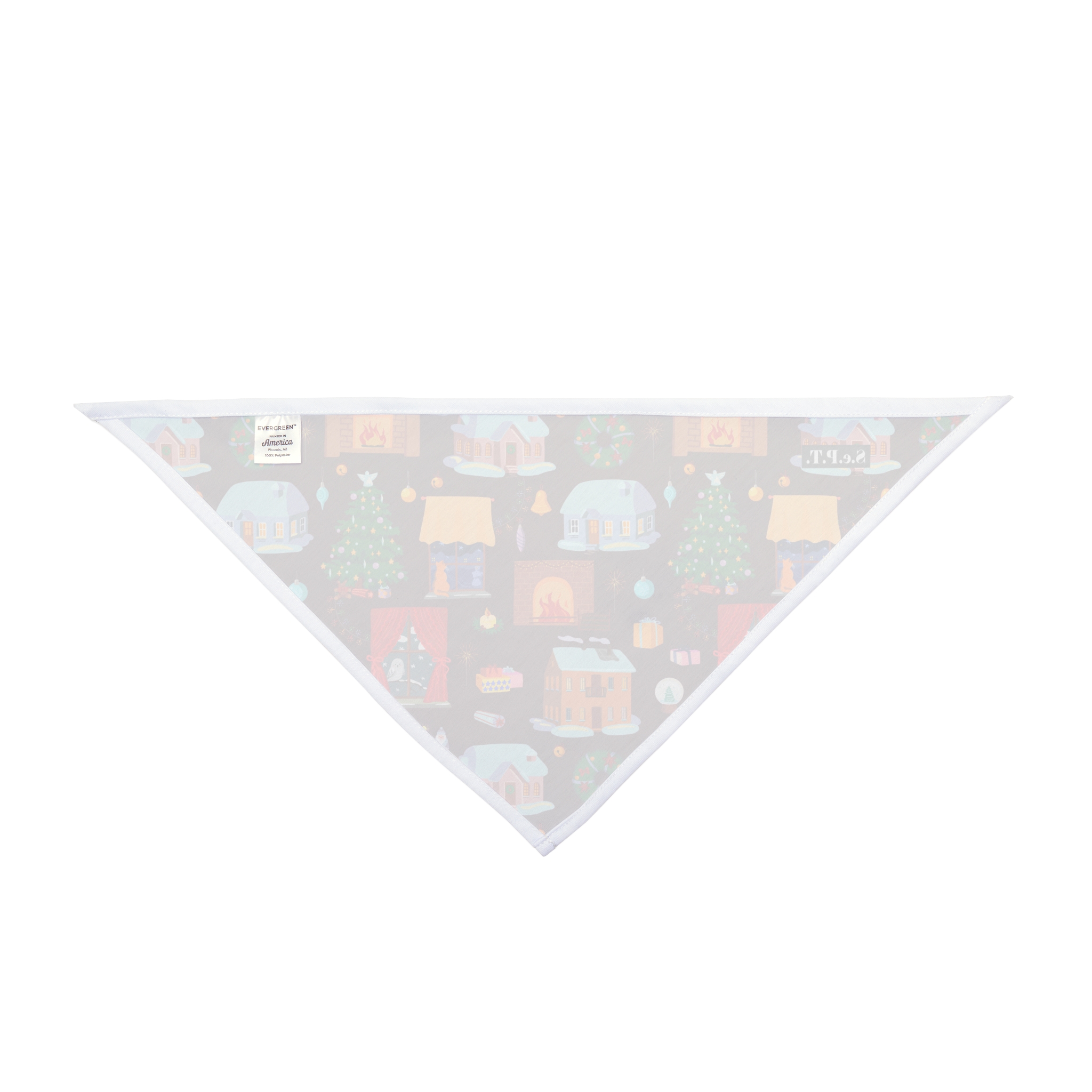 Cozy Christmas Village Holiday Dog Pet Bandana - (S.e.P.T.) - Image 3