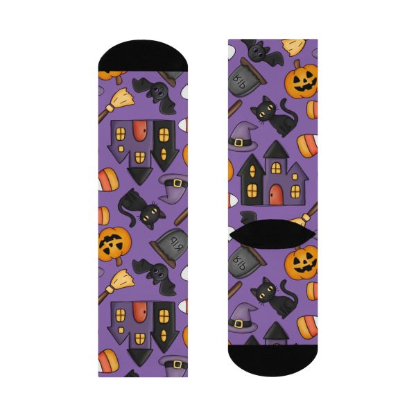 Spooky Cute Halloween Cushioned Crew Socks - Image 5