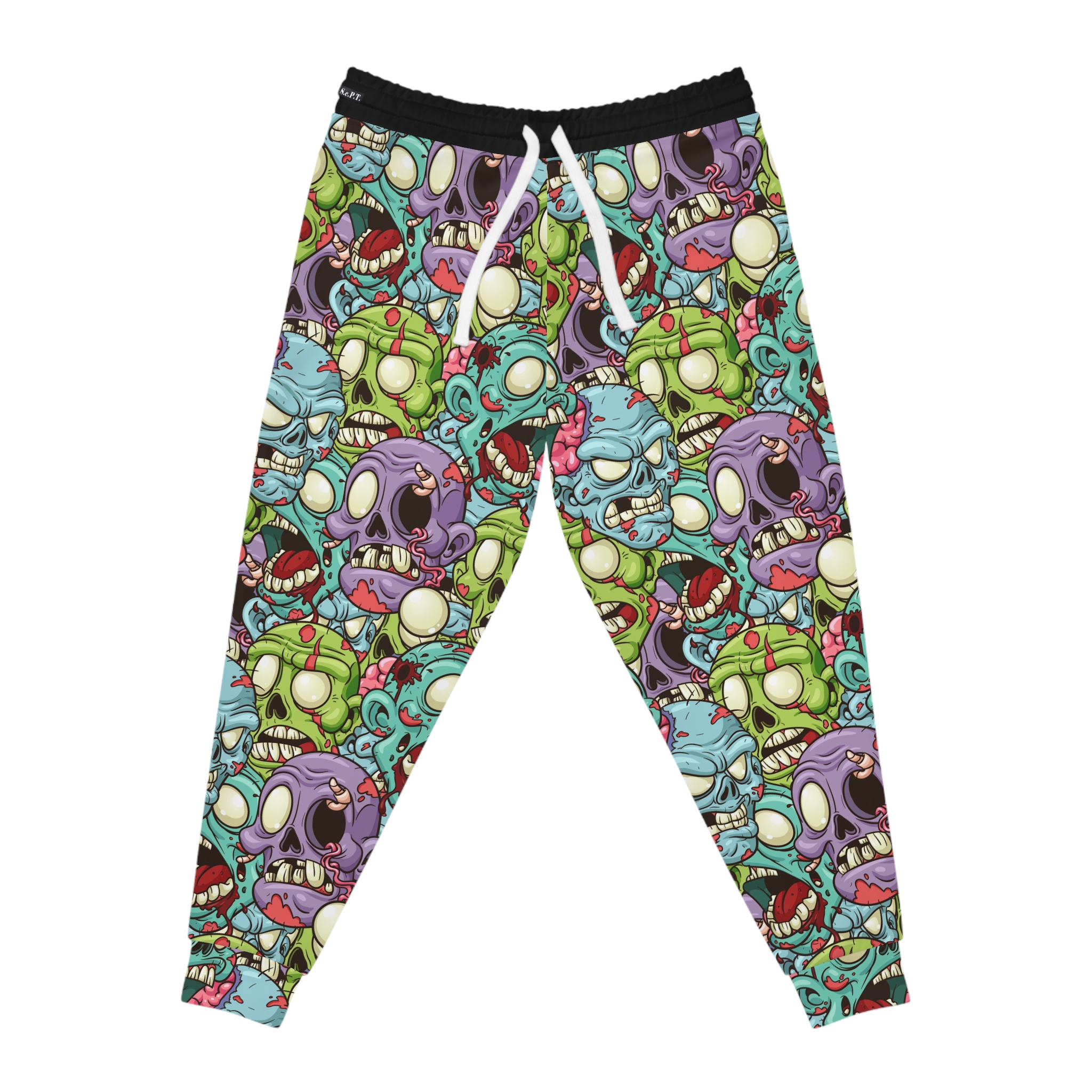 Brain Freeze! Cartoon Zombie Athletic Joggers (S.e.P.T.) - Image 2