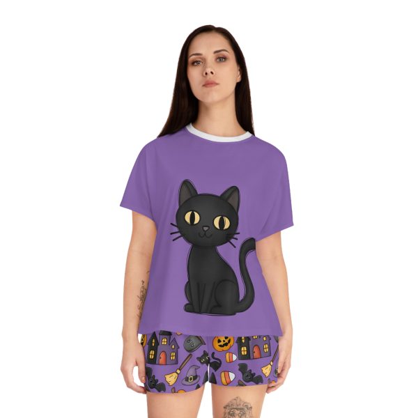 Spooky Cute Halloween Women's Short Pajama Set (AOP)