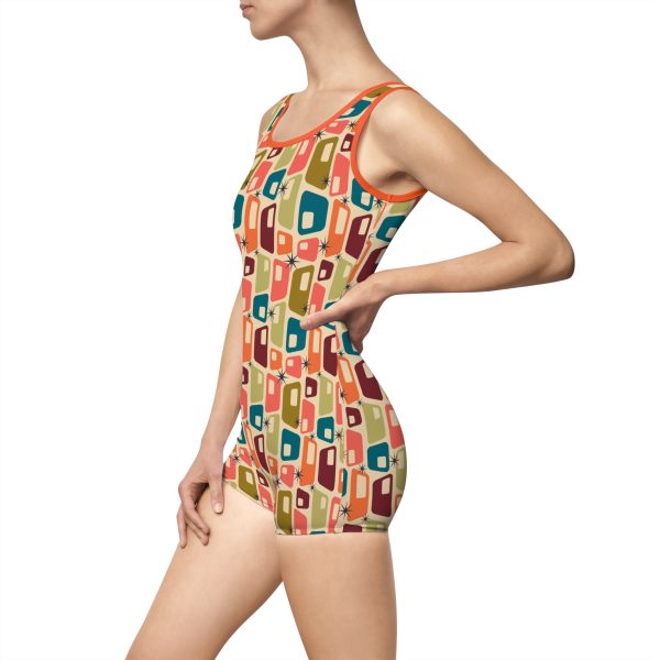 Mid-Century Modern Women's Vintage Swimsuit (AOP) - Image 4
