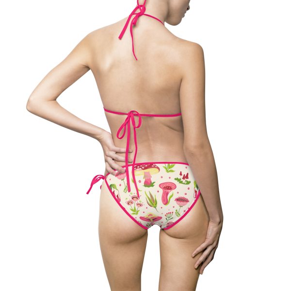 Pink Fairy House & Mushroom Women's Bikini Swimsuit (AOP) - Image 3