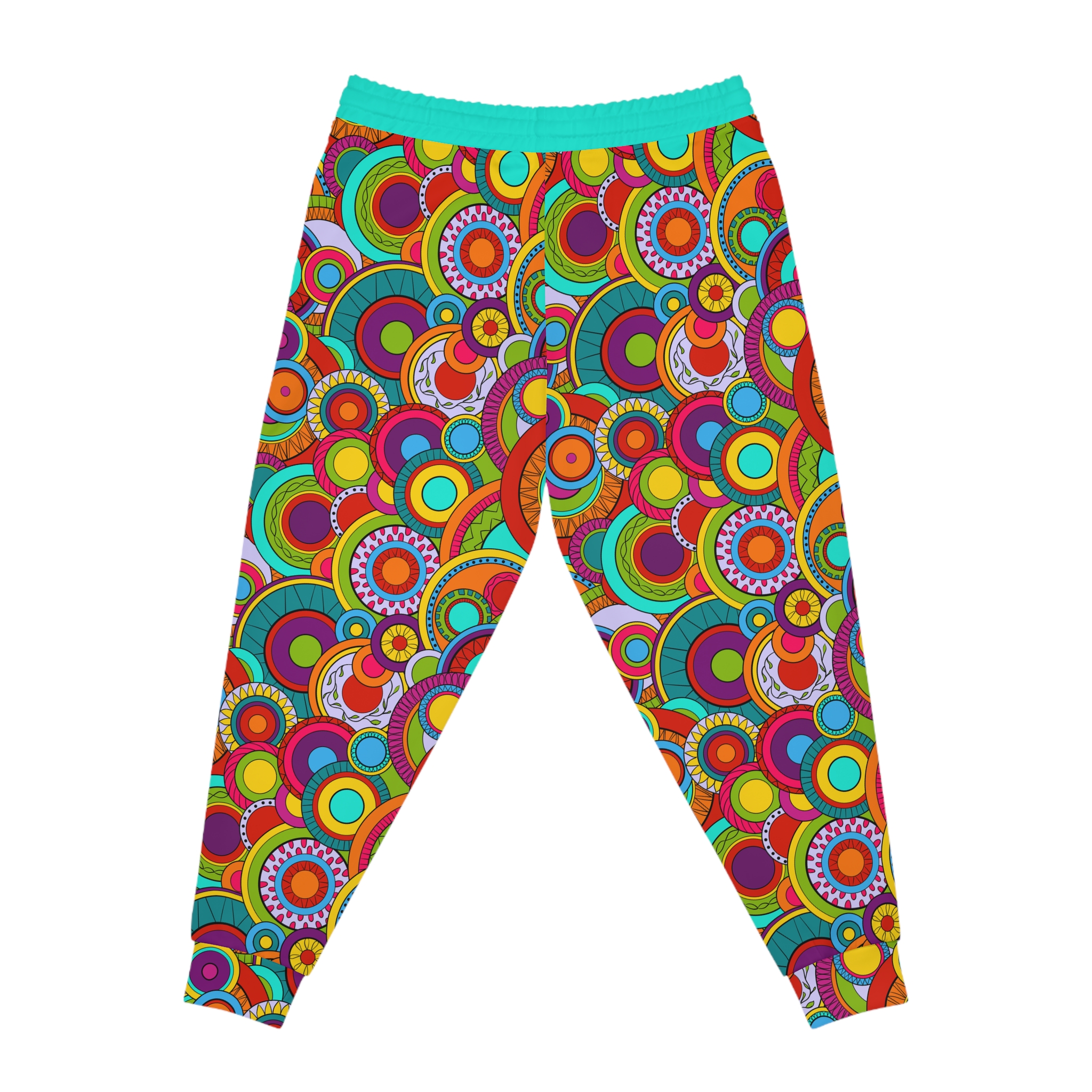 Groovy Swirl Mandala Print #1 Athletic Joggers (S.e.P.T.™) - Image 5