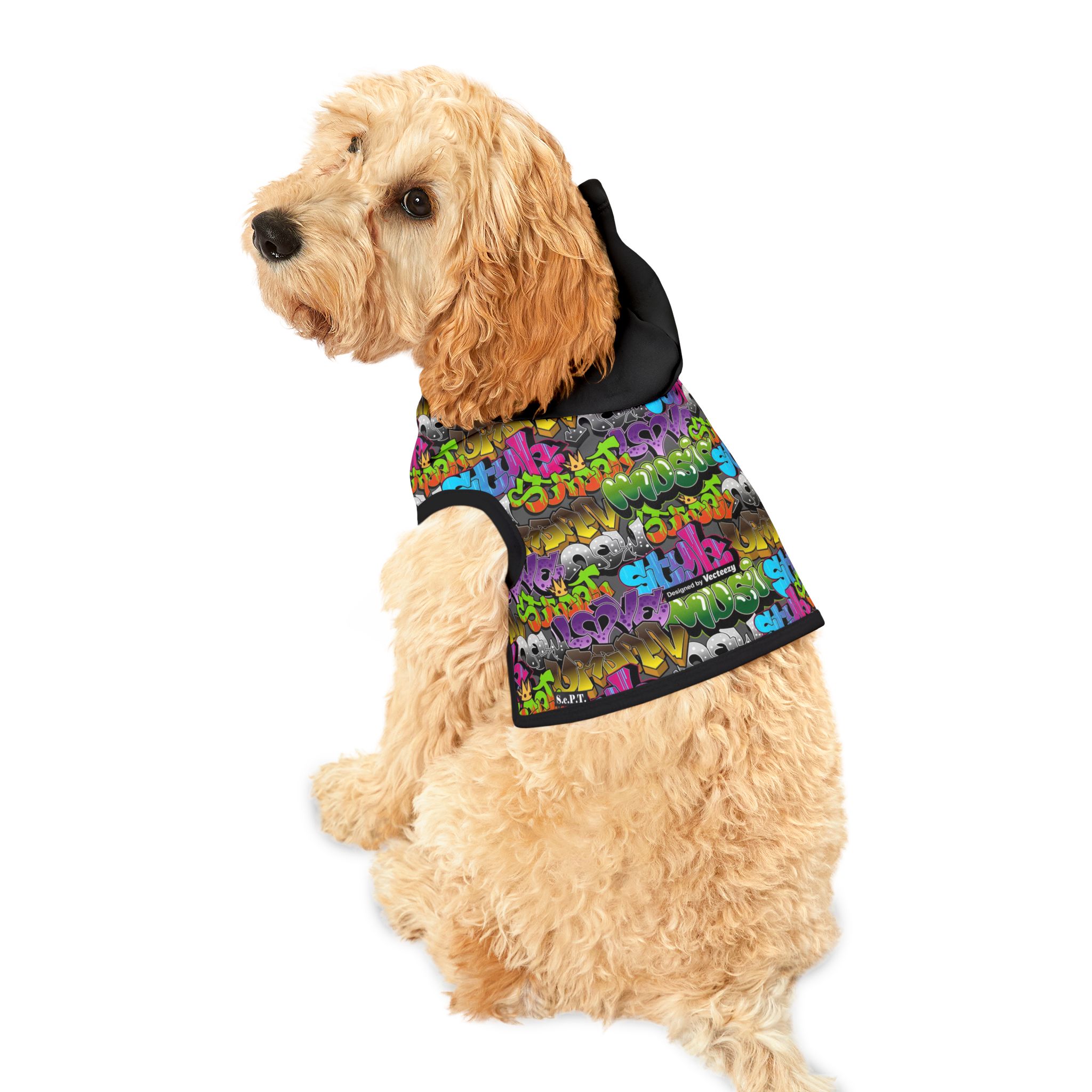 Urban Graffiti Wall Print Cat & Dog Pet Hoodie - (S.e.P.T.™)