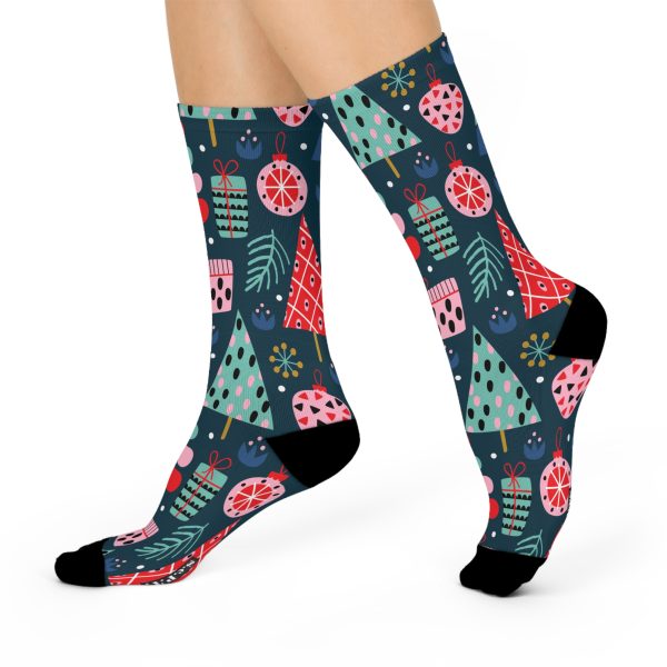 Holiday Cheer (Design #2) Cushioned Crew Socks (S.e.P.T.) - Image 3