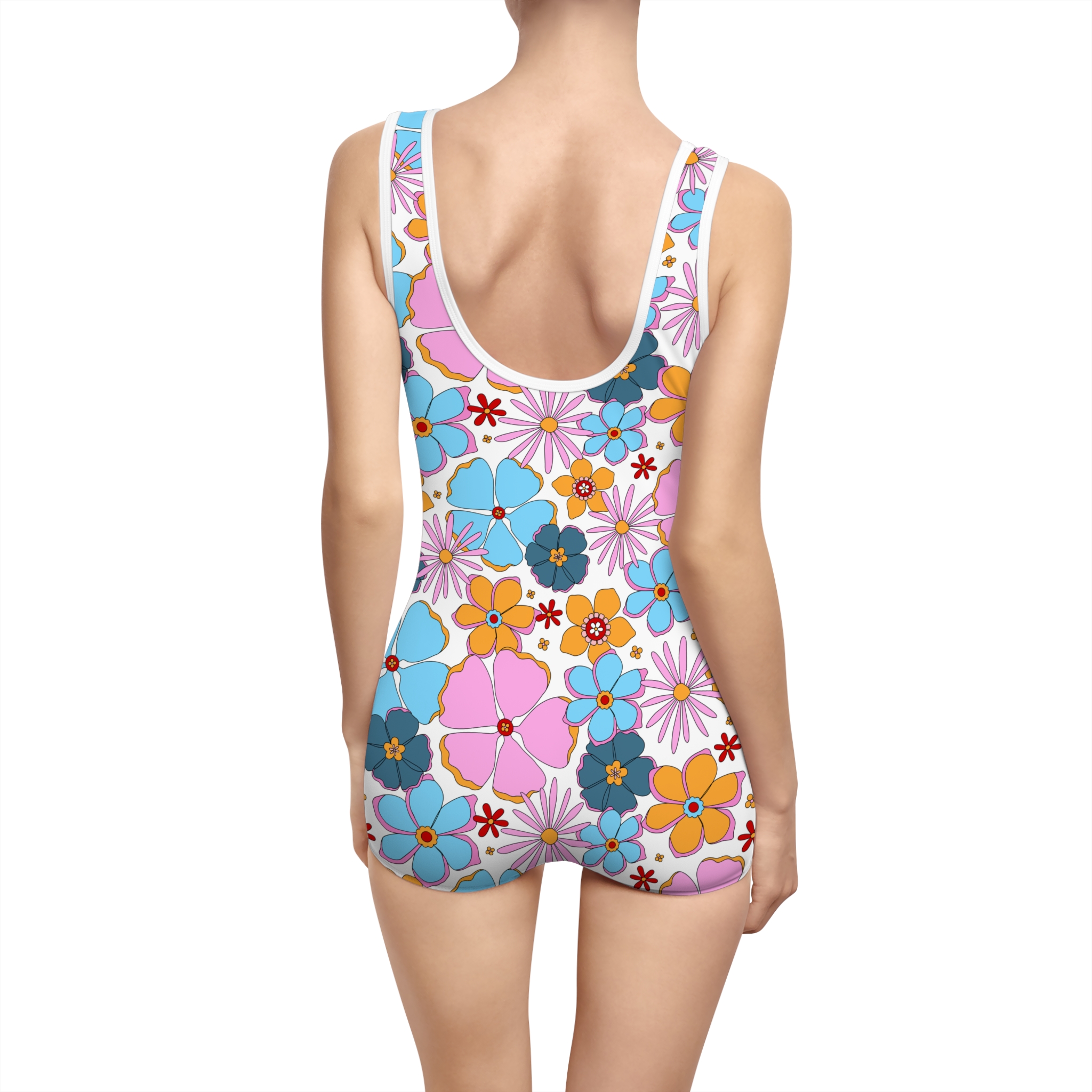 Retro 70s Floral Women's Vintage Swimsuit (S.e.P.T.™) - Image 2