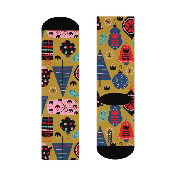 Holiday Cheer (Design #3)  Cushioned Crew Socks (S.e.P.T.) - Image 5