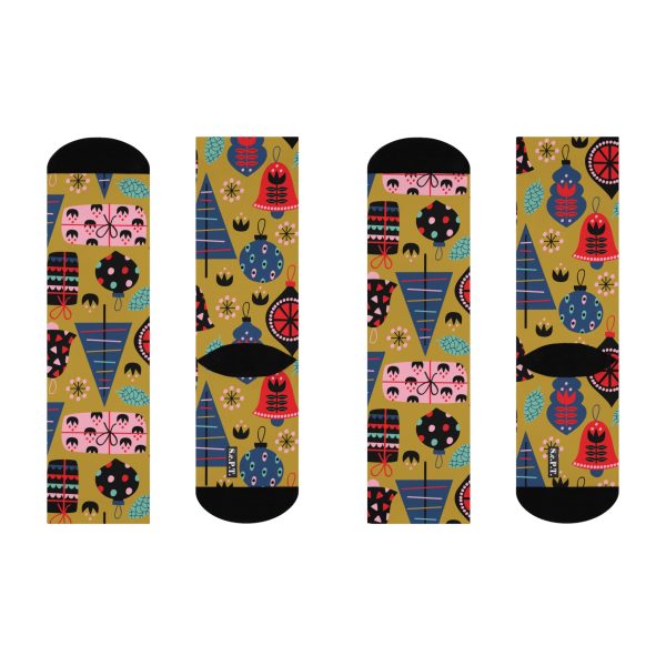 Holiday Cheer (Design #3)  Cushioned Crew Socks (S.e.P.T.) - Image 4