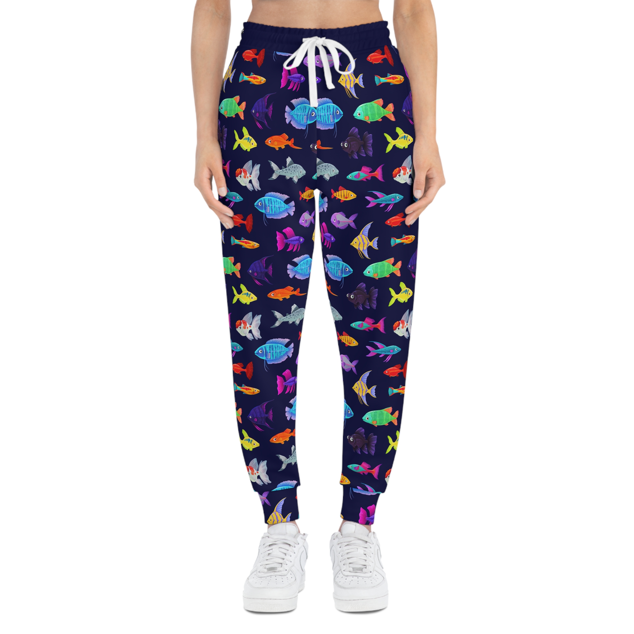Deep Sea Life Colorful Fish Pattern Athletic Joggers (S.e.P.T.™) - Image 2