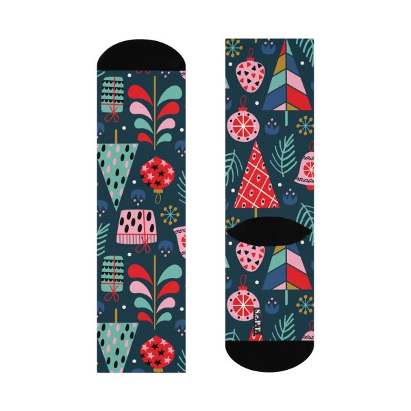 Holiday Cheer (Design #2) Cushioned Crew Socks (S.e.P.T.) - Image 5