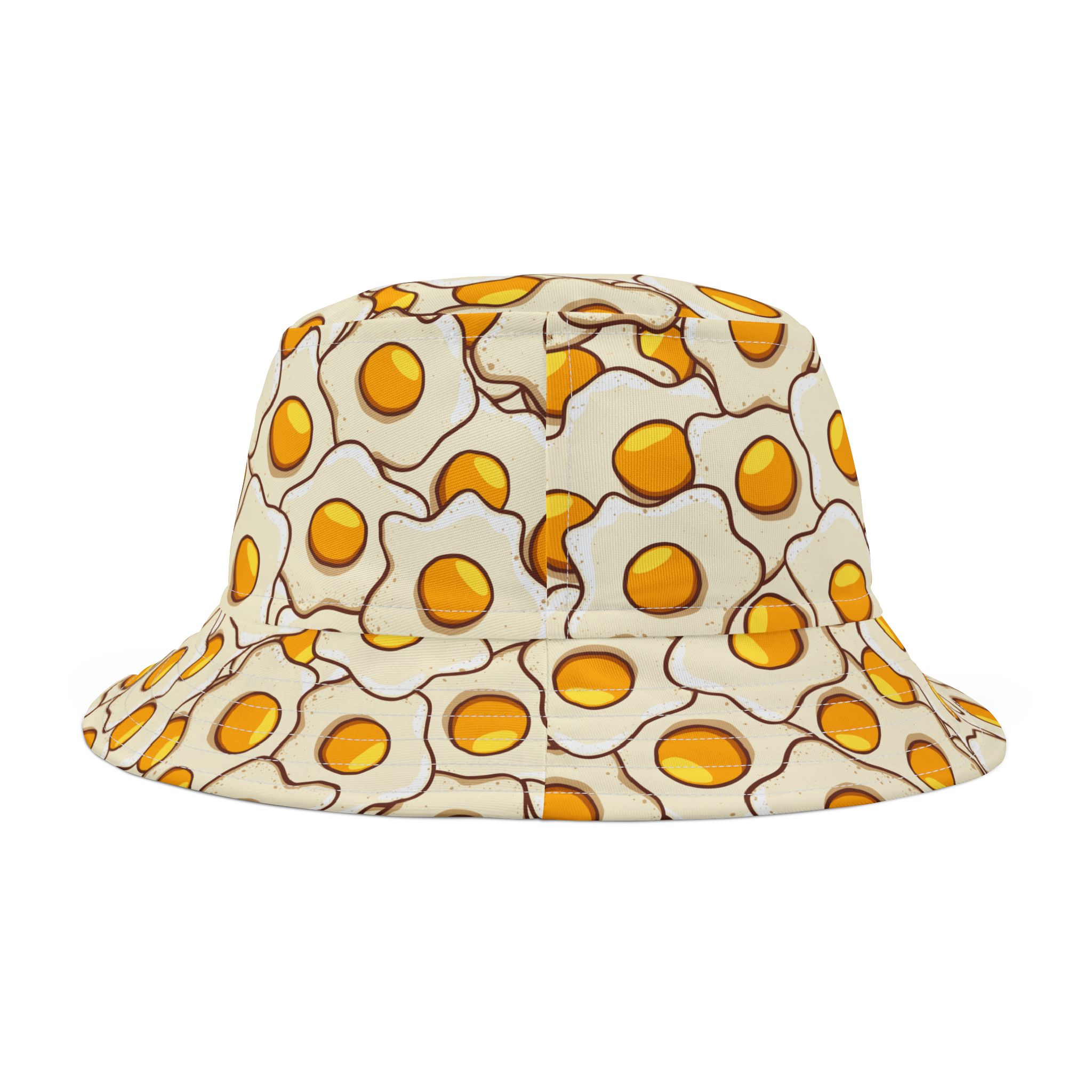 Sunny Side Up Fried Egg Pattern Novelty Bucket Hat (S.e.P.T.™) - Image 4