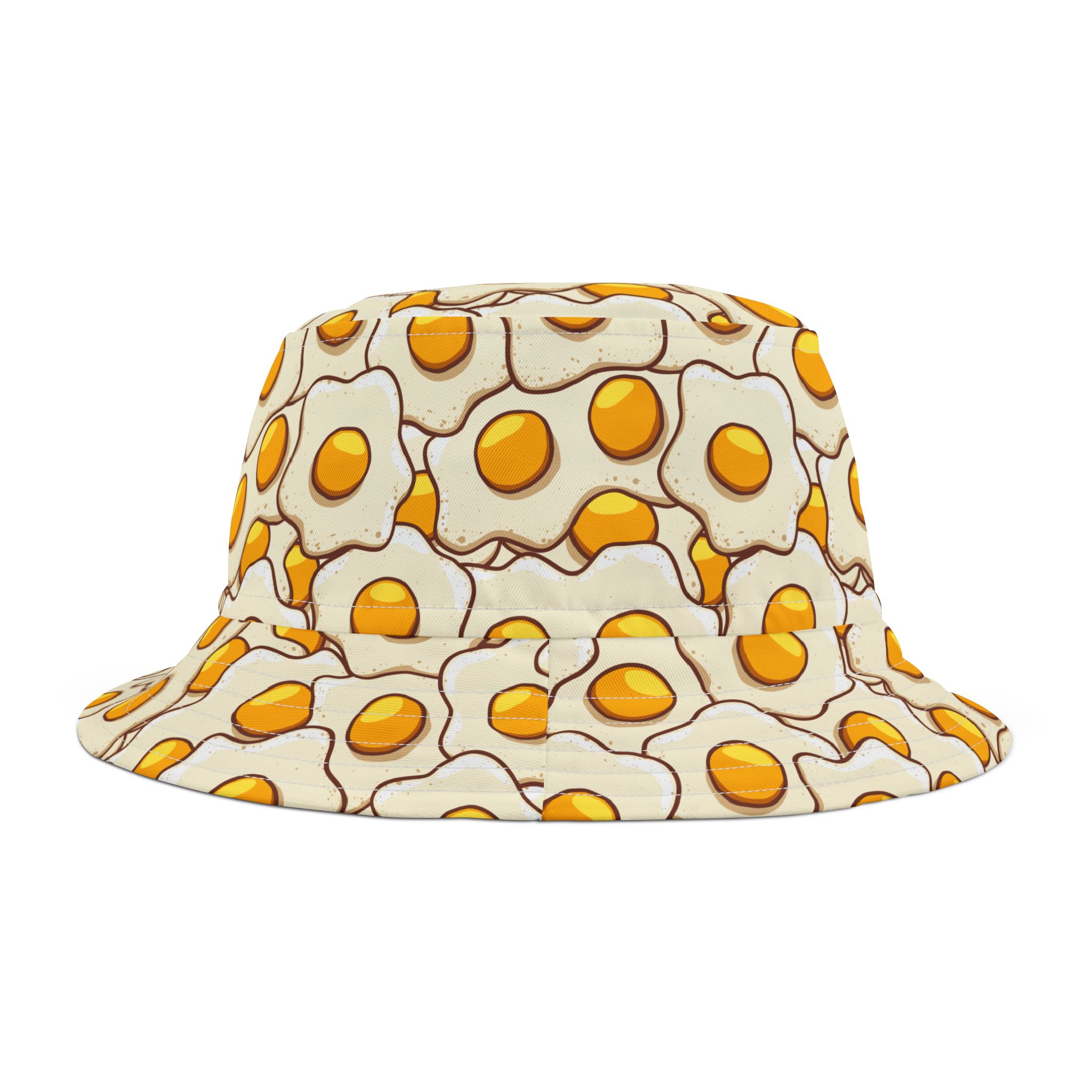 Sunny Side Up Fried Egg Pattern Novelty Bucket Hat (S.e.P.T.™) - Image 2