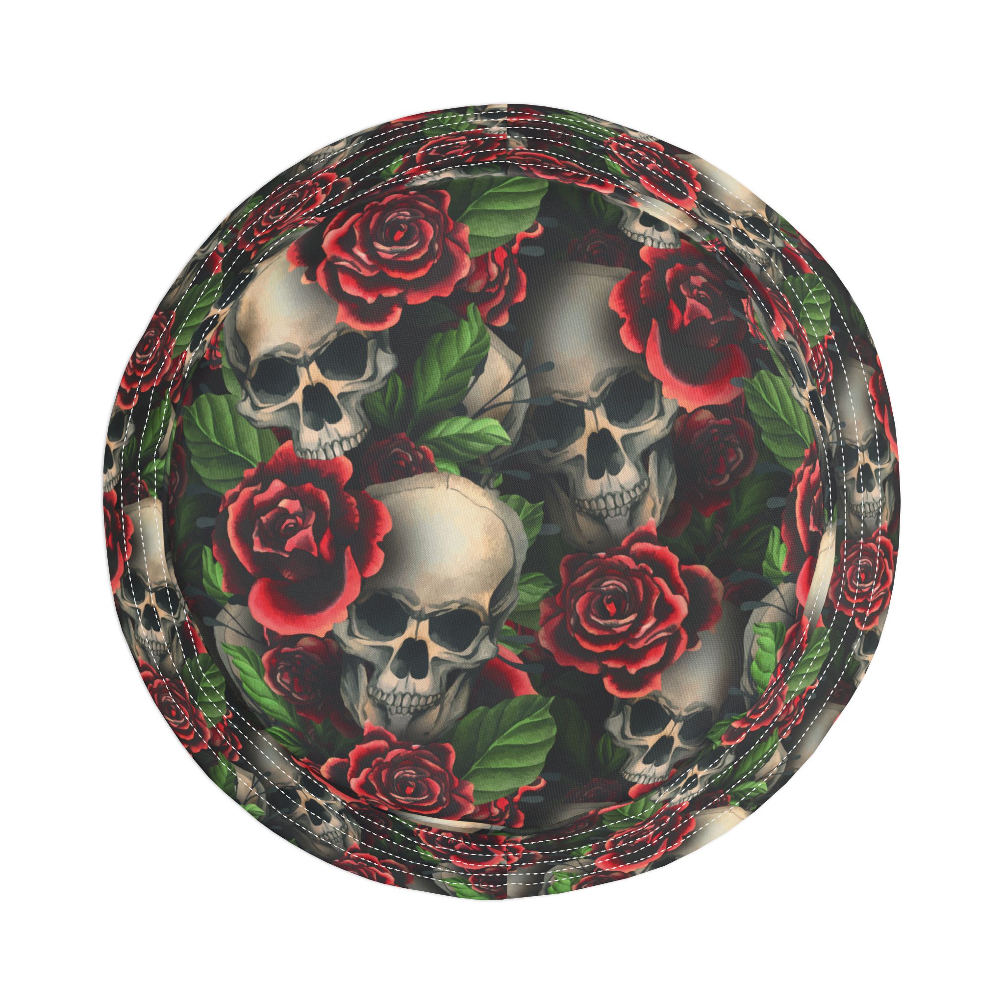Gothic Skulls & Red Roses Print Bucket Hat (S.e.P.T.™) - Image 10