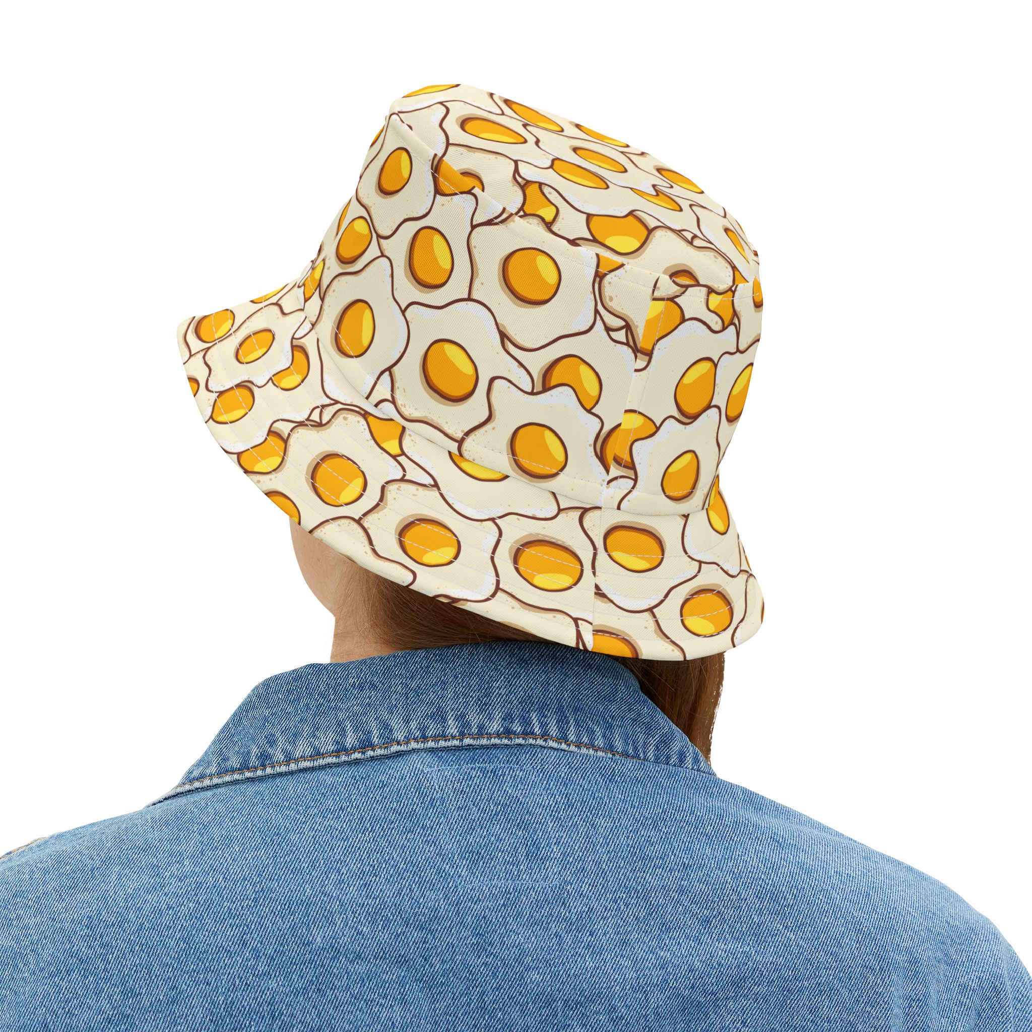 Sunny Side Up Fried Egg Pattern Novelty Bucket Hat (S.e.P.T.™) - Image 6