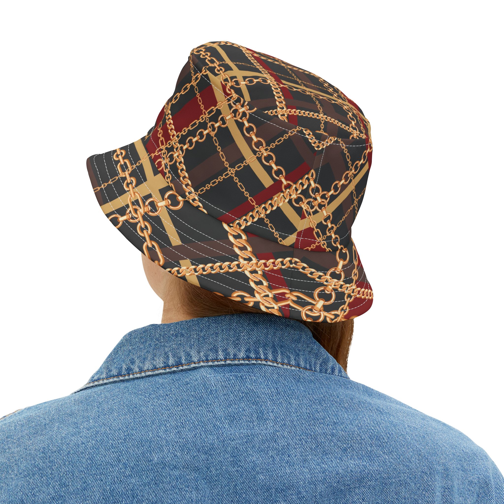 Regal Tartan Chain Plaid Print Bucket Hat (S.e.P.T.™) - Image 6