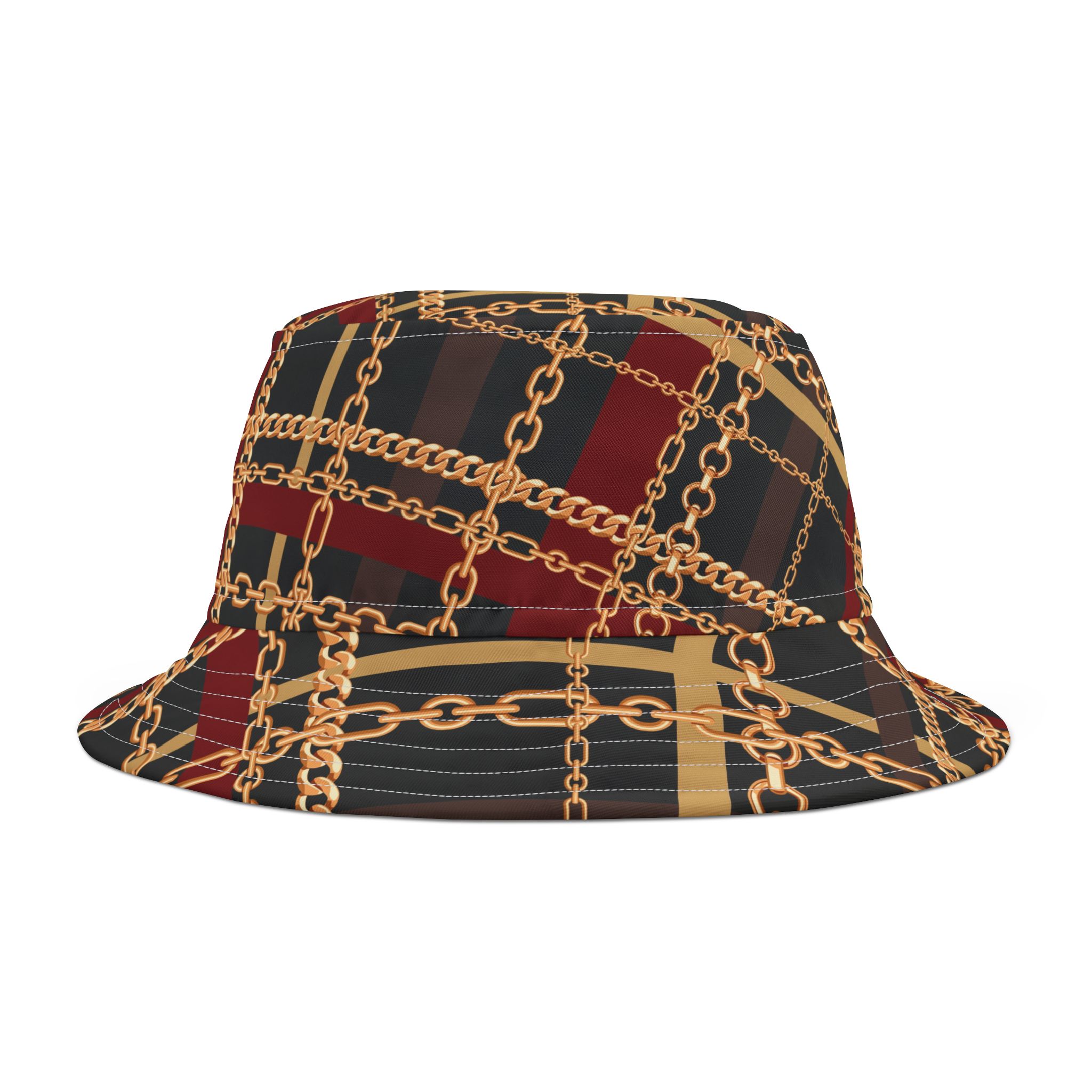 Regal Tartan Chain Plaid Print Bucket Hat (S.e.P.T.™) - Image 5